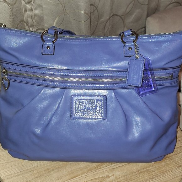 Coach Blue Patent bag - Picture 1 of 7